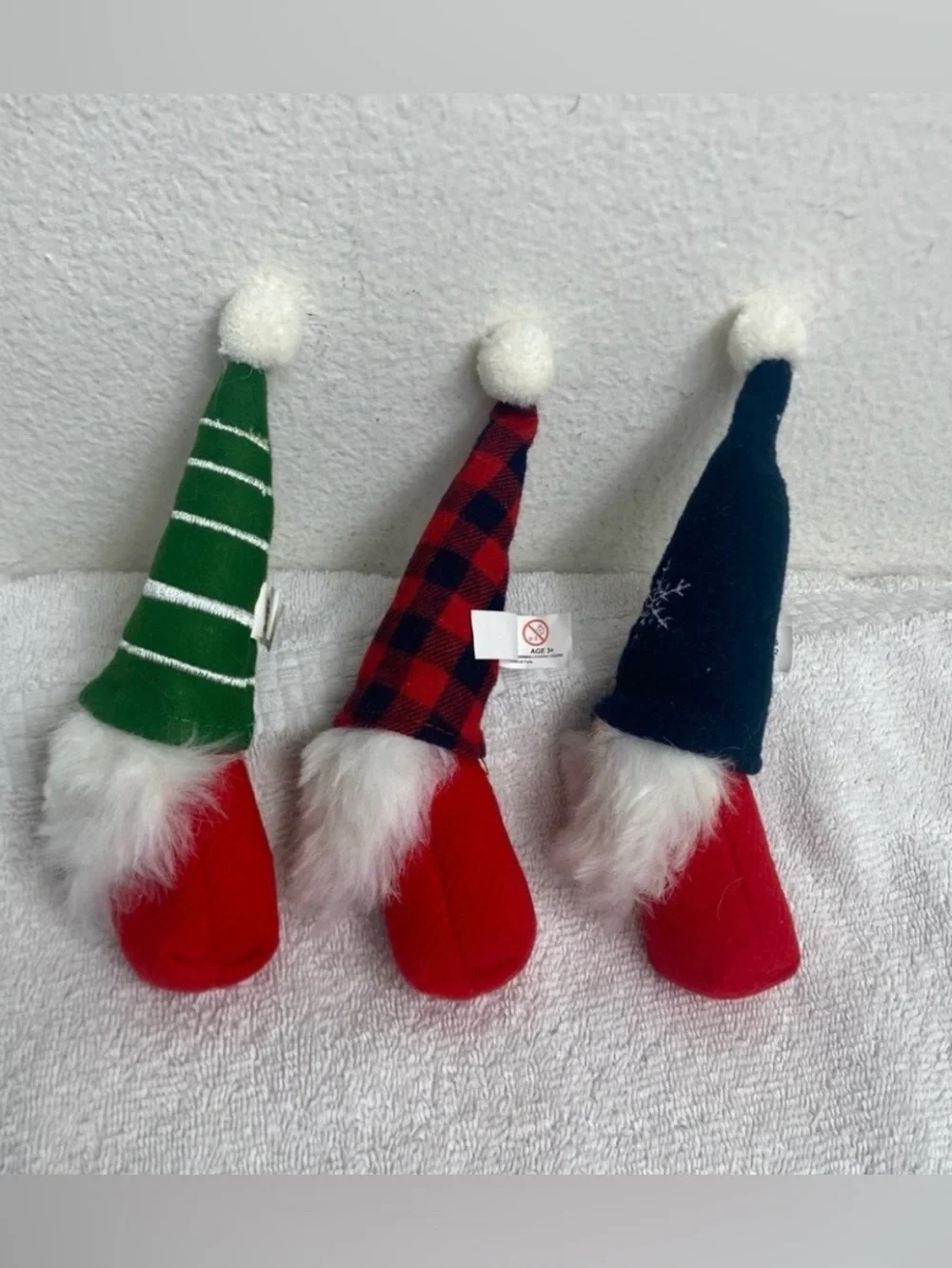 Target Festive Green + Red Plaid Mini Gnome Decor Set of 3 Holiday Christmas